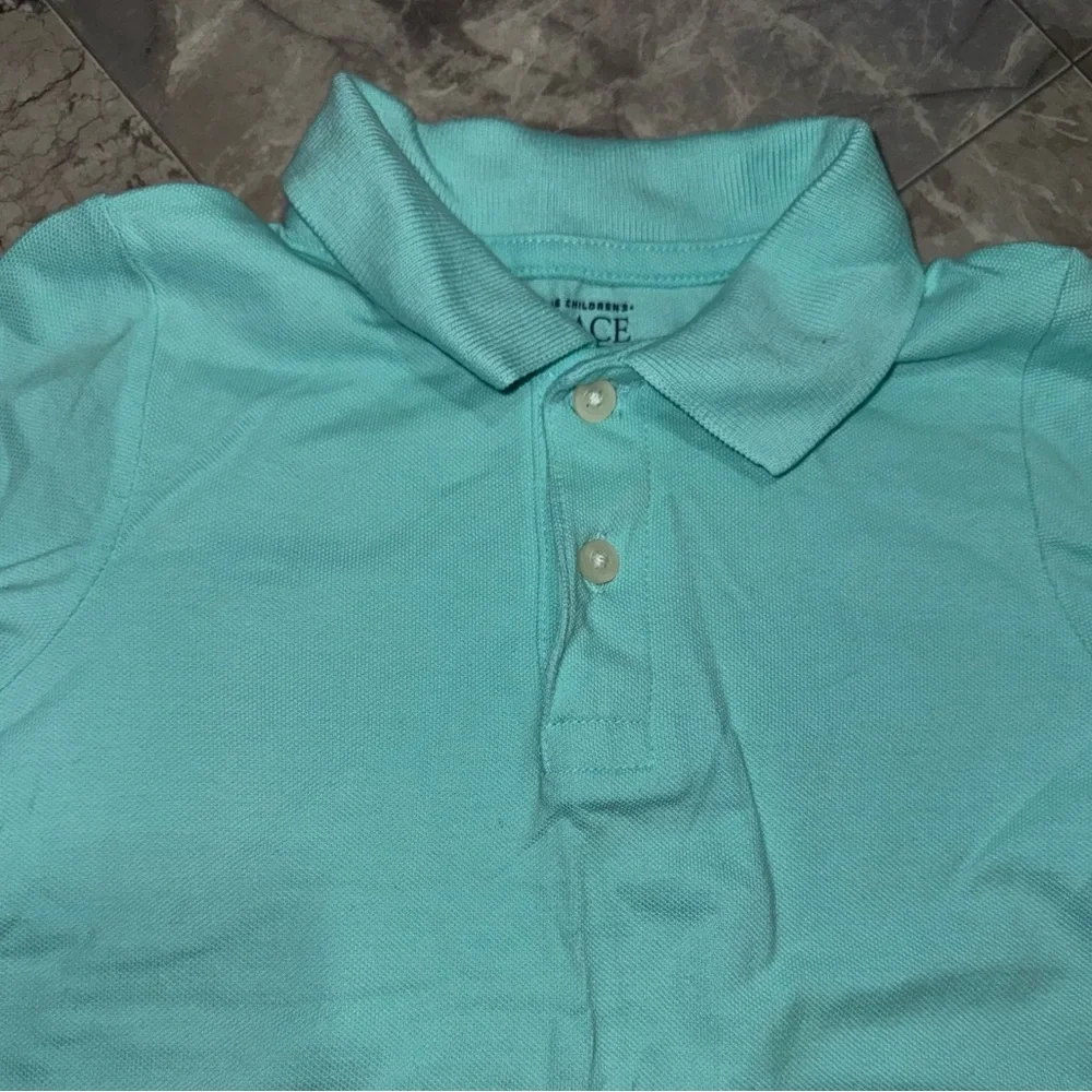 The Children’s Place Boys Aqua Pique Polo Shirt Size 4T